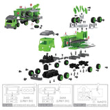 Little Story Kids Toy Sanitation Truck With 2 Mini Truck - Green