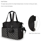 Little Story Signature Diaper Bag - Black