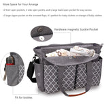 Little Story Signature Diaper Bag - Grey