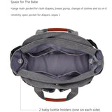 Little Story Signature Diaper Bag - Grey