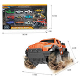 Little Story Slide Die Cast Graffiti Toy Car Set - 10Pcs