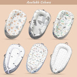 Little Story Jungle Soft Breathable Fiberfill Newborn Lounger Bed - Grey