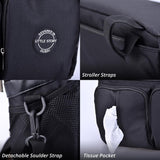 Little Story Stroller Organizer Travel Bag - Black
