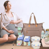 Little Story Colorland Kenzie Pack And Go Baby Travel Diaper Tote Hand Bag - Beige