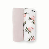 Little Unicorn Stretch Knit Swaddle - Watercolor Rose (Pack of 2)