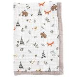 Little Unicorn Cotton Muslin Baby Blanket - Forest Friends