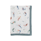 Little Unicorn Cotton Muslin Baby Blanket - Mermaids