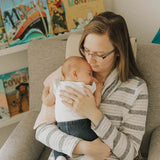 Little Unicorn Cotton Muslin Burp Cloth - Light Pink