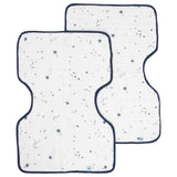 Little Unicorn Cotton Muslin Burp Cloth 2 Pack - Shooting Stars