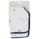Little Unicorn Cotton Muslin Burp Cloth 2 Pack - Shooting Stars
