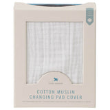 Little Unicorn Cotton Muslin Changing Pad Cover - White
