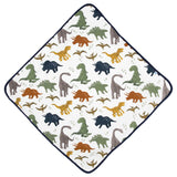 Little Unicorn Cotton Muslin Hooded Infant Towel - Dino Friends