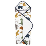 Little Unicorn Cotton Muslin Hooded Infant Towel - Dino Friends