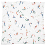 Little Unicorn Cotton Muslin Squares 4 Pack - Mermaids Set