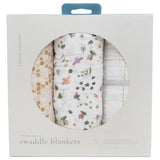 Little Unicorn 3-Pack Cotton Muslin Swaddle Set - Garden Bees Set