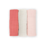 Little Unicorn Cotton Muslin Swaddle Set - Light Pink (Pack of 3)