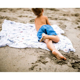 Little Unicorn 3-Pack Cotton Muslin Swaddle Set - Shark 2