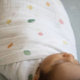 Little Unicorn Cotton Muslin Single Swaddle - Party Dots