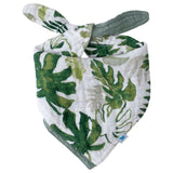 Little Unicorn Cotton Muslin Reversible Bandana Bib - Tropical Leaf