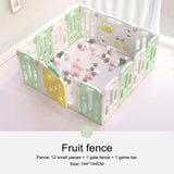 Lovely Baby Kids Fruity Playpen 18pcs - Green