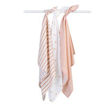 Lulujo Muslin Cloths (70cm x 70cm) - Daisies (Pack of 3)