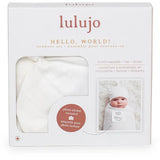 Lulujo Bamboo Hat and Swaddle Blanket - White