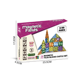 Magnetic Fields Magnetic Tiles Blocks Castle Set - 29 Pcs