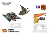 Magnetic Fields Magnetic Tiles Blocks Castle Set - 27 Pcs