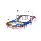 Magnetic Fields Magnetic Building Tracks With Electric Car - 137 Pcs