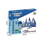 Magnetic Fields Ocean Magnetic Tiles Set - 42 Pcs
