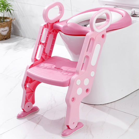 Pikkaboo EasyGo+ Potty Training Seat with Step Ladder - Pink