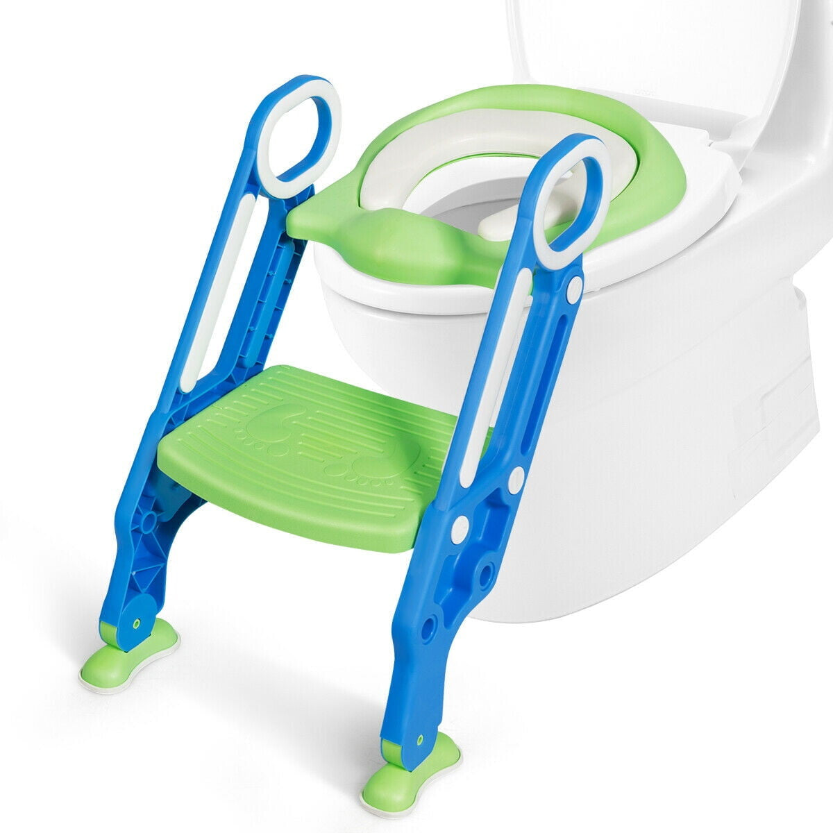 Pikkaboo EasyGo+ Potty Training Seat with Step Ladder - Blue & Green