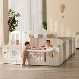 Megastar Toddler Food Truck Play Yard Playpen - Brown