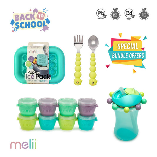 Melii Back To School Bundle - Baby Mealtime Essential - Laadlee