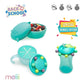 Melii Back To School Bundle - Snack Box, Bottle & Utensil Set - Turquoise - Laadlee