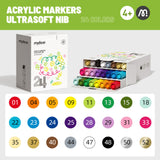 Mideer Acrylic Markers Ultra Soft - 24 Colors