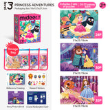 Mideer 3-in-1 Level Up Puzzles Princess Adventures - Level 3