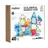 Mideer Colorful Magnetic Tiles Animal Kingdom - 40pcs