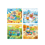 Mideer 4 in 1 Puzzle Seasons - 84Pcs