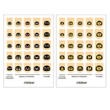 Mideer Nail Stickers 100Pcs - Black