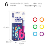 Mideer Washable Rotary Crayons - Pack of 6
