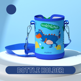 Mideer Vacuum Insulated Bottle 450ml with Bottle Holder - T-Rex