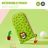 Mideer Reversible Pencil Pouch - Cute Racoon