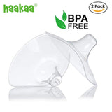 Haakaa Ultra-Thin Silicone Nipple Shields-Size L (Pack of 2)