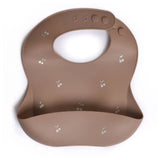 Milk It Baby Printed Bib - Cherry Muave - Laadlee