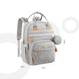 Moon Karyme Diaper Backpack With Pacifier Case - Grey