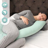 Moon Full Body Maternity Pillow - Green