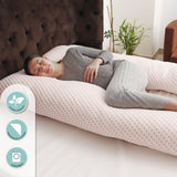 Moon Full Body Pregnancy Pillow U-Shaped - Pink