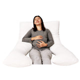 Moon Full Body Pregnancy Pillow U-Shaped - White
