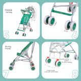 Moon Jet Ultra Light Buggy Stroller - Printed Leaf